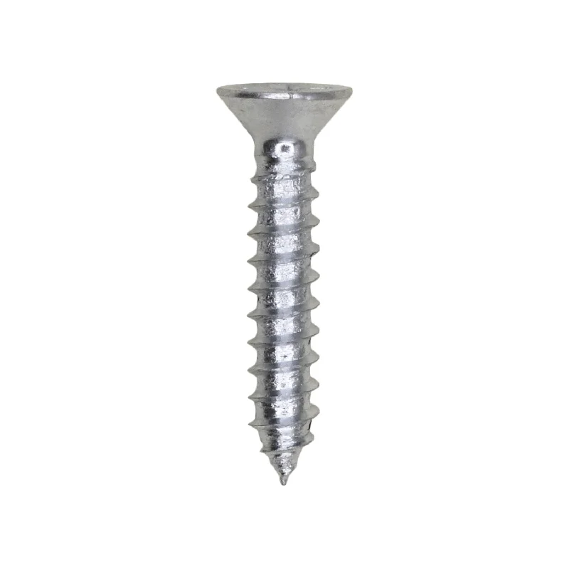 Screws for Tightening Safety Barriers-Auveco # 25640 #6 X 3/4" Phillips Flat Head Tapping Screw Zinc. Qty. 100