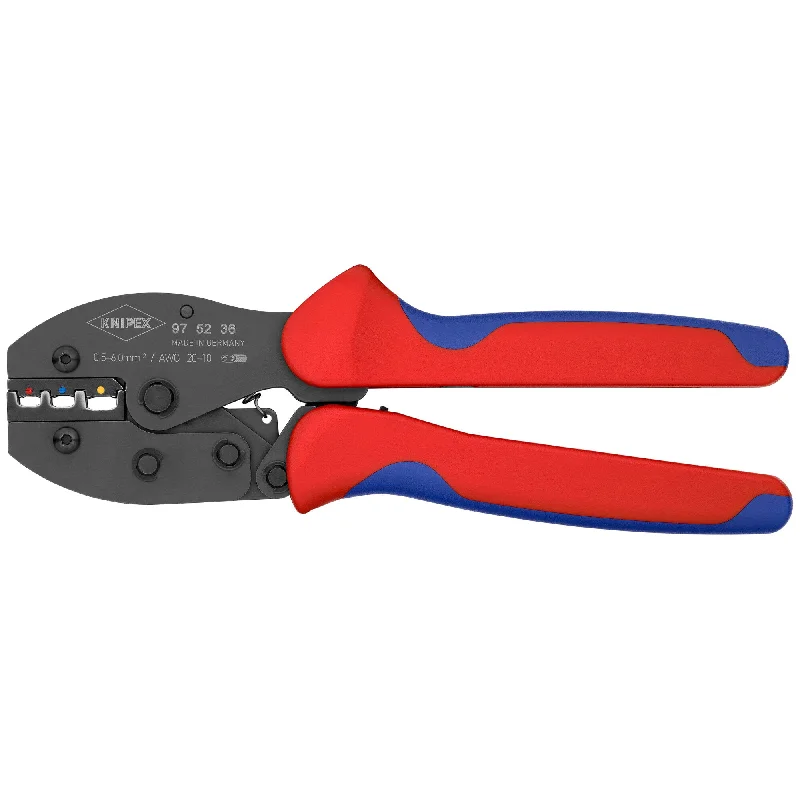 Professional-Grade Pliers for Workshop Use-Knipex 97 52 36 8 1/2" Crimping Pliers For Insulated Terminals, Plug Connectors and Butt Connectors