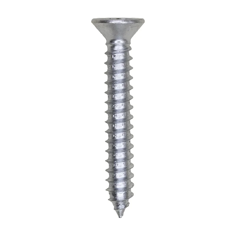 Screws for Pre-Cut Lumber and Panels-Auveco # 25666 #12 X 1-1/2" Phillips Flat Head Tapping Screw Zinc. Qty. 100