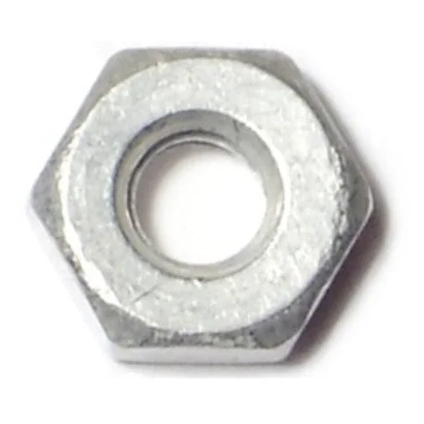 Nuts for Fixing Parts in Custom Metal Projects-#10-24 Aluminum Coarse Thread Finished Hex Nuts (40 pcs.)