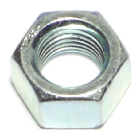 Nuts for Securing Reinforced Concrete Parts-3/8"-24 Plain Steel Fine Thread Left Hand Hex Nuts (12 pcs.)