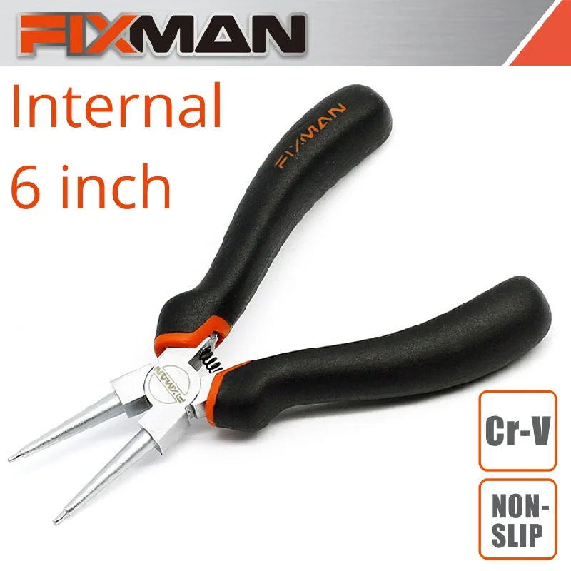 Pliers for Removing Pins and Clips-Fixman Straight Internal Circlip Pliers 155Mm 6'