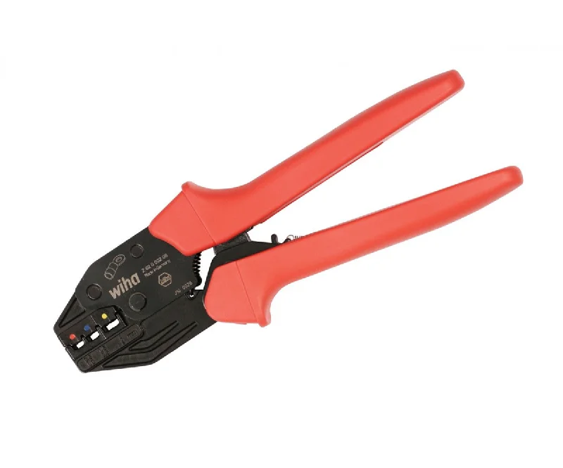 Pliers for Fixing and Installing Wire Connectors-Wiha Tools 43618 Ratchet Crimper for Standard Connectors