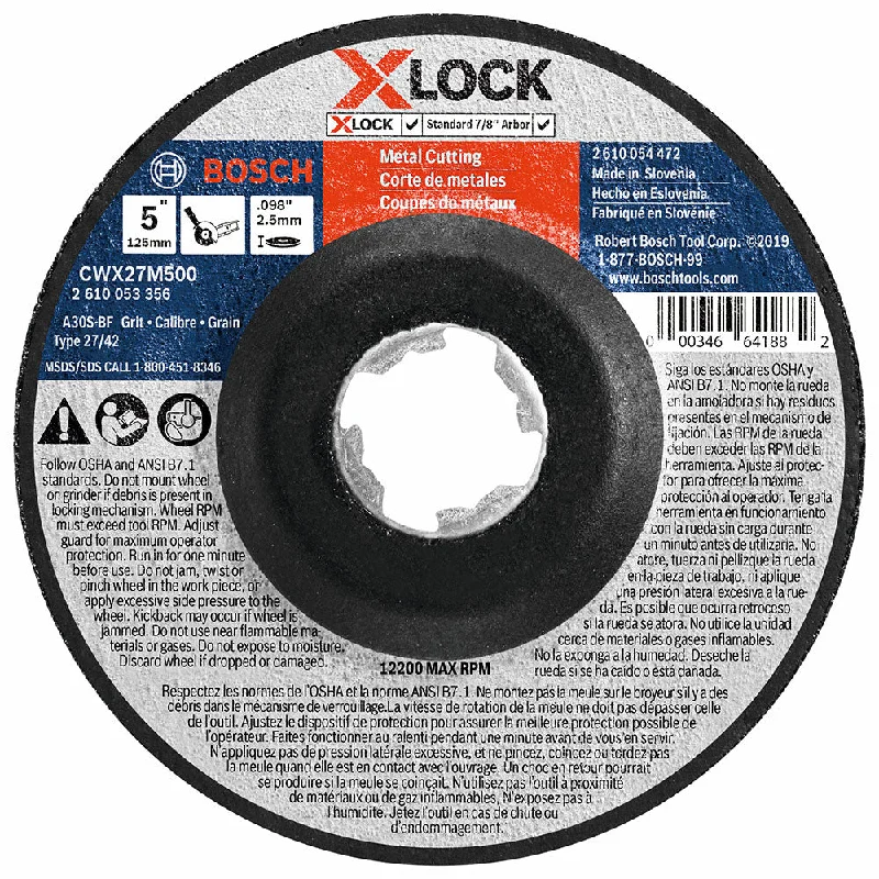 Saw Blades for Polishing and Smoothing Metal-Bosch CWX27M500 Metal Cutting T27 5" x .098"