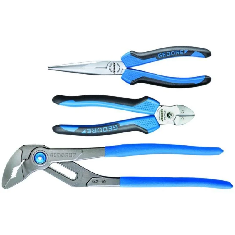 Long Reach Pliers for Hard-to-Reach Areas-Gedore 2951789 Pliers set, 3 pieces in L-BOXX Mini