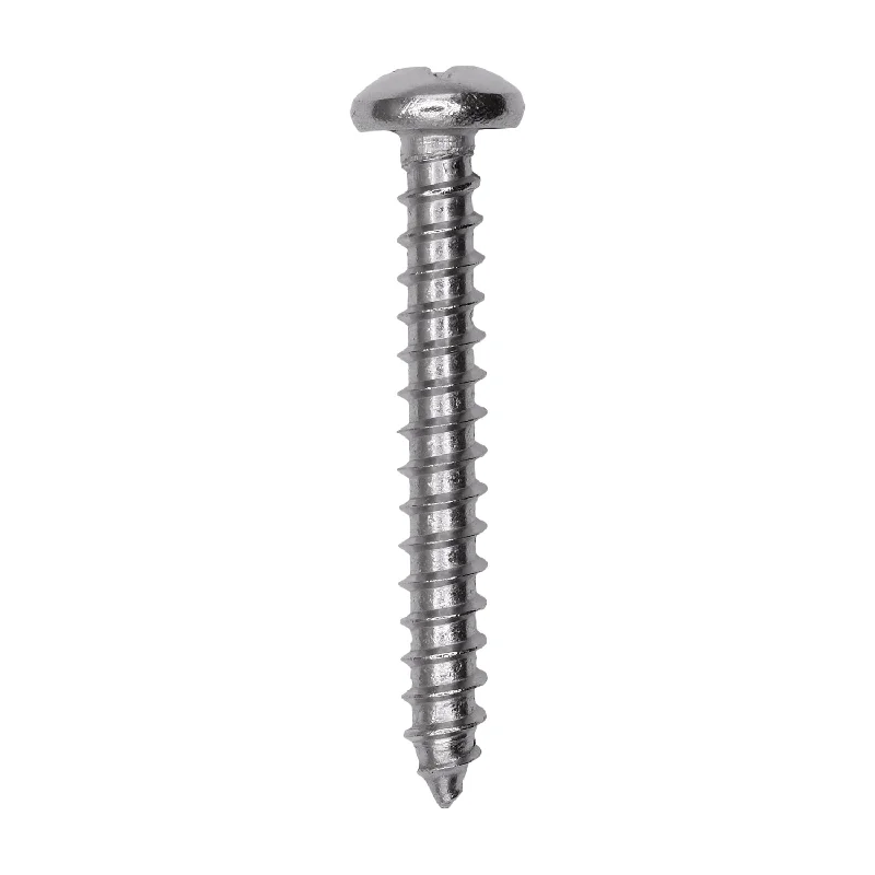 Screws for Heavy Machinery Fixing-Auveco # 25595 #12 X 1-5/8. 18-8 Stainless Phillips Pan Head Tapping Screw Qty. 25