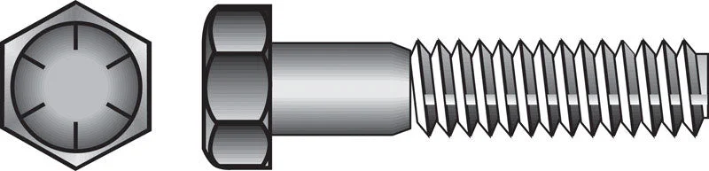 Screws for Precision Electronics Assembly-HILLMAN 1/2 in. D X 4 in. L Heat Treated Steel Hex Head Cap Screw 25 pk