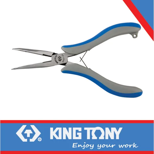 Pliers for Tightening and Loosening Fittings-King Tony Precision Bent Nose Pliers 150Mm