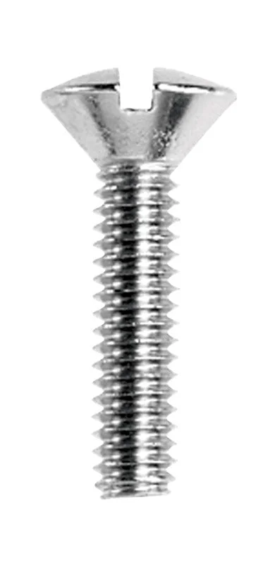 Screws for Small Electrical Projects-Danco No. 8-32 x 3/4 in. L Slotted Oval Head Brass Faucet Handle Screw 1 pk (Pack of 5)