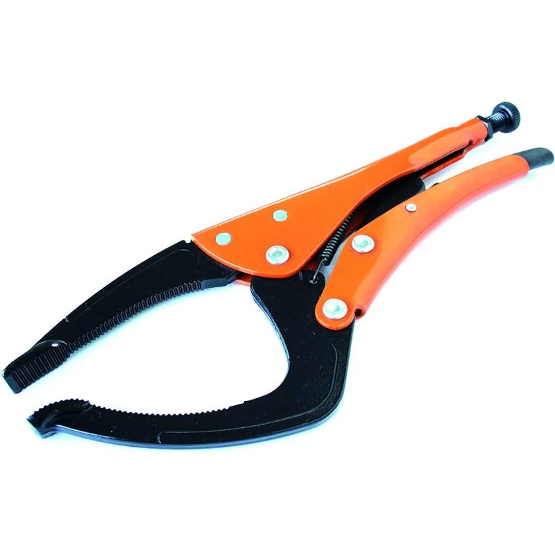 Heavy Duty Needle Nose Pliers for Detailed Work-Grip-On 12212 12 Inch Groovy Grip-Ornge Epoxy Locking Pliers