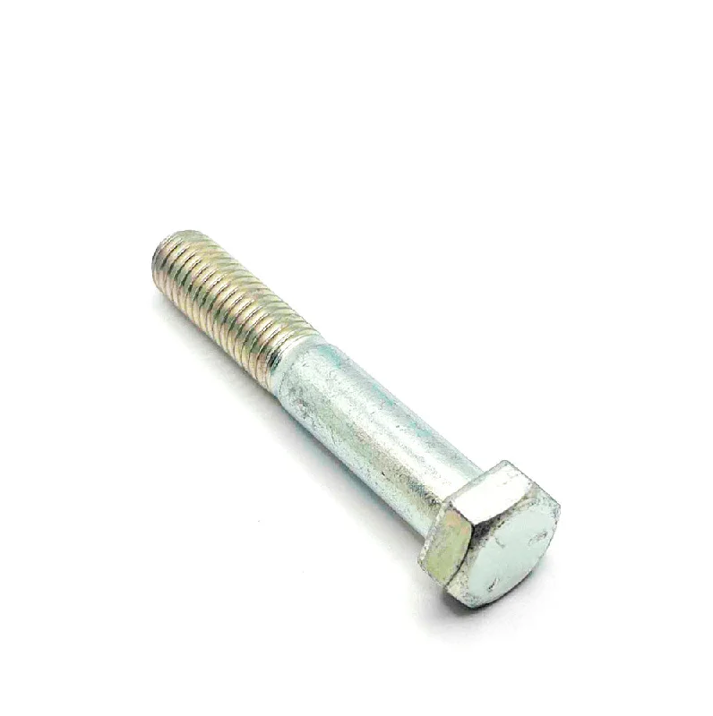 Bolts for Heavy Construction Equipment-1/2-13 x 3in UNC Grade 5 Hex Cap Screw Clear Zinc