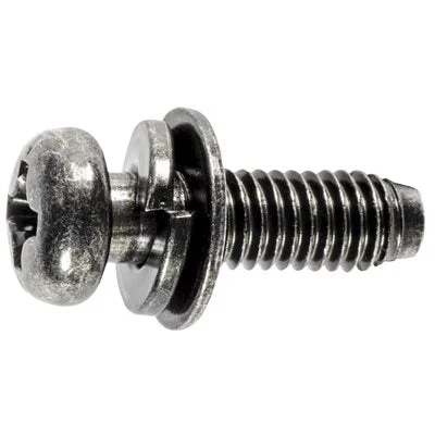 Screws for Drywall Installation-Auveco # 22756 Thread Cutting Screw W/ Lock & Flat Sems M6-1.0 X 19mm. Qty 50.