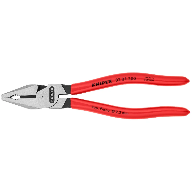 Pliers for Automotive Repairs-Knipex 02 01 200 SBA 8" High Leverage Combination Pliers