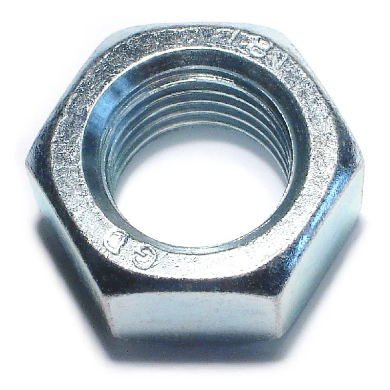 Nuts for Furniture Assembly-22mm-2.5 Zinc Plated Class 8 Steel Coarse Thread Hex Nuts (4 pcs.)