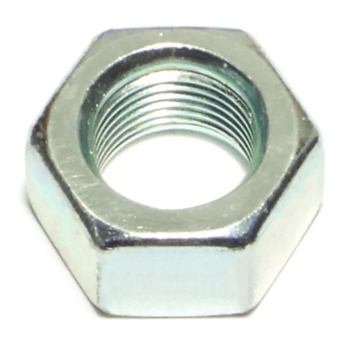 Nuts for Securing Fasteners in Electrical Systems-5/8"-18 Plain Steel Fine Thread Left Hand Hex Nuts (8 pcs.)