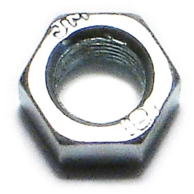 Nuts for Fixing Large Electrical Components-5mm-0.50 Zinc Plated Class 6 or Class 8 Steel Fine Thread Hex Nuts