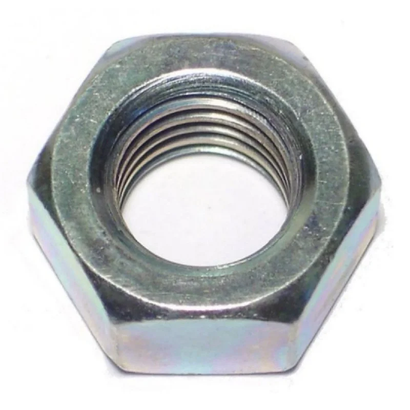 Nuts for Securing Solar Panel Systems-9/16"-12 Zinc Plated Grade 2 Steel Coarse Thread Finished Hex Nuts (6 pcs.)