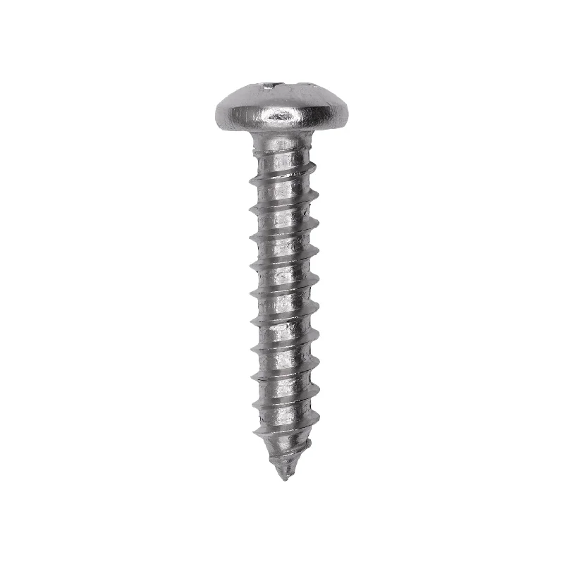 Wood Screws for Tight Threading-Auveco # 25604 #14 X 1-1/4. 18-8 Stainless Phillips Pan Head Tapping Screw Qty. 25