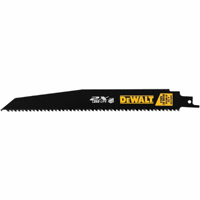 Saw Blades for Heavy-Duty Metal and Steel Cutting-DeWalt DWA4169B 9" 6TPI 2X Reciprocating Saw Blade