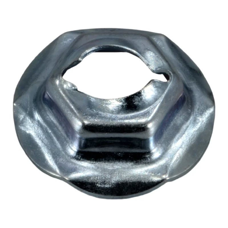 Nuts for Framing Metal Construction Projects-6.3mm x 18mm Zinc Plated Steel Hex Head Thread Cutting Nuts