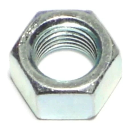 Nuts for Securing Bolts in Industrial Machinery-3/8"-24 Plain Steel Fine Thread Left Hand Hex Nuts