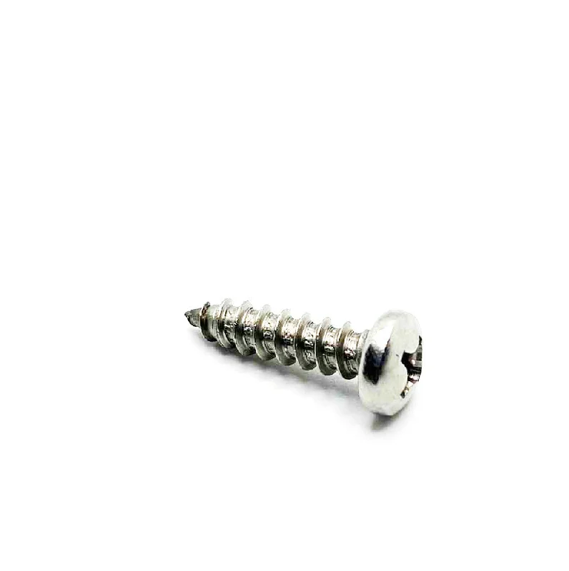 Best Screws for Woodworking Projects-#14 x 1in Phillips Pan Tapping Screw Stainless Steel