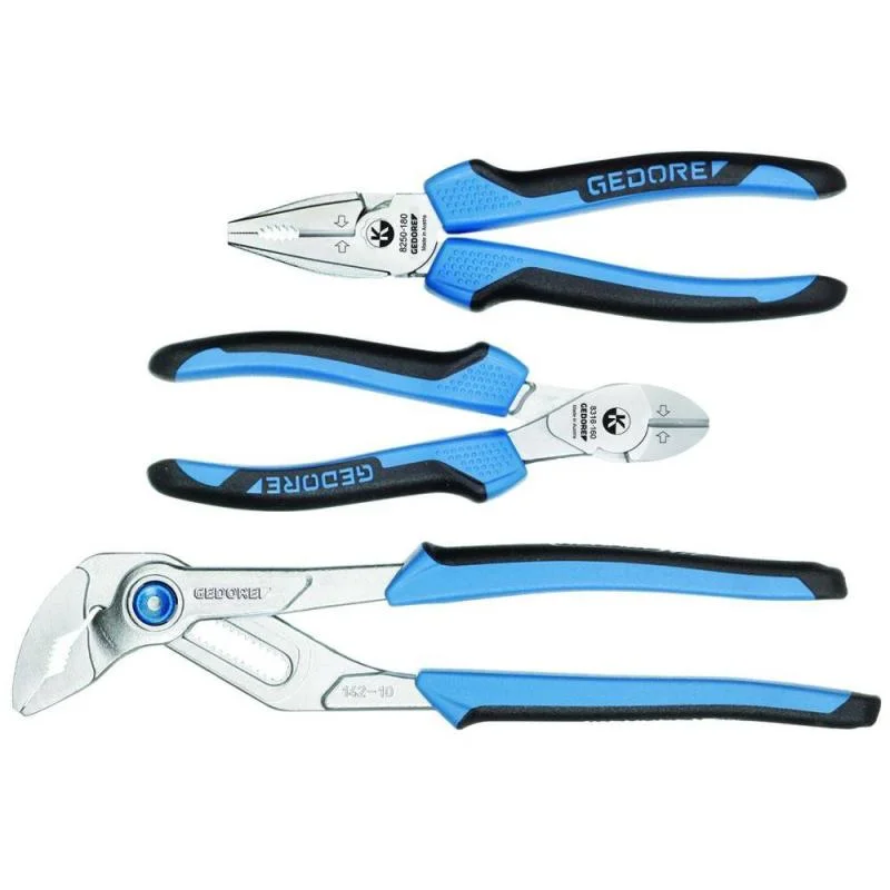 Pliers for Small-Scale Electrical Projects-Gedore 6703160 Pliers set, 3 pcs