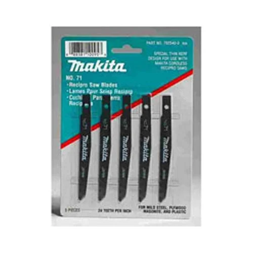 Saw Blades for Cutting Stainless Steel-Makita 7925409 Reciprocating Saw Blades 5-pack