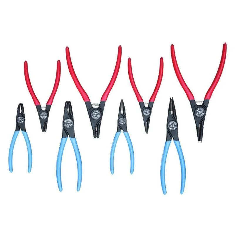 Heavy Duty Wire Pliers for Cutting-Gedore 1692275 Set Of Circlip Pliers 8 pcs