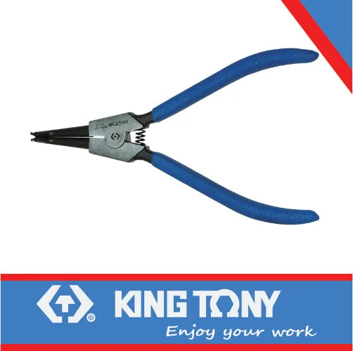 Pliers for Crimping Electrical Connectors-King Tony Pliers Circlip External Bent 125Mm