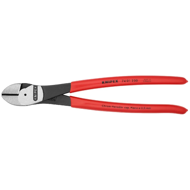 Pliers for Bending and Cutting Wire Rods-Knipex 74 01 250 10" High Leverage Diagonal Cutters