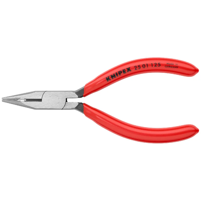 High-Precision Pliers for Delicate Tasks-Knipex 25 01 125 5" Long Nose Pliers with Cutter