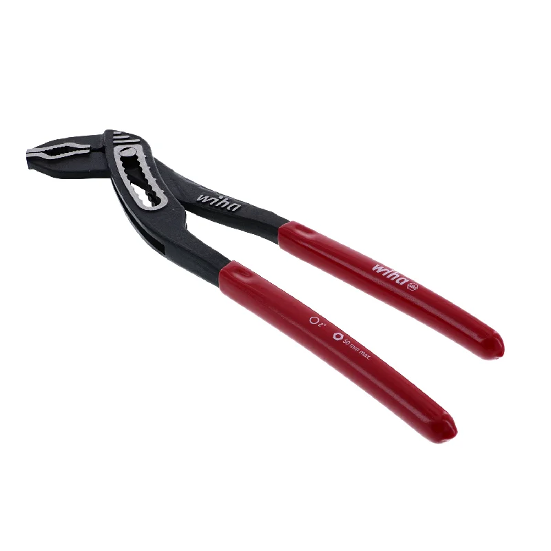 Combination Pliers for Cutting and Gripping-Wiha Tools 32661 Soft Grip Adjustable Pliers Box Type 10"