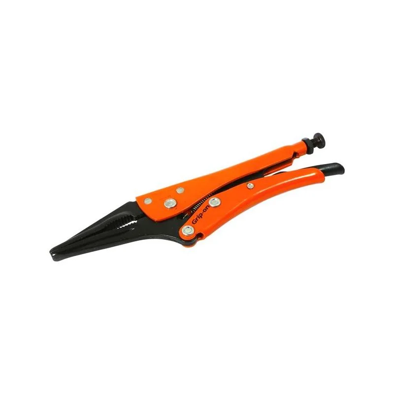 Pliers for Precision and Accurate Bending-Grip-On 127F10 10 Inch Welding Long Nose Locking Pliers