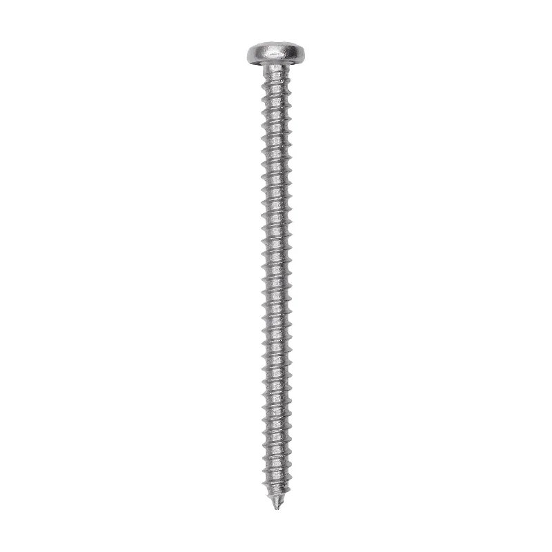 Screws for Small Electrical Projects-Auveco # 25574 #6 X 2. 18-8 Stainless Phillips Pan Head Tapping Screw Qty. 50