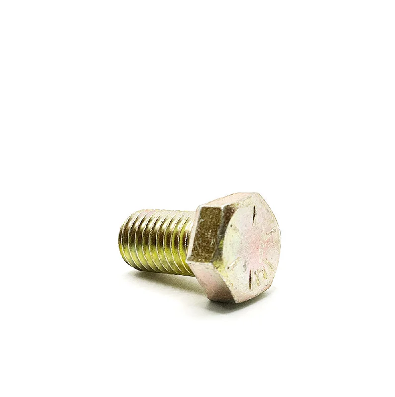 Bolts for Plumbing and Pipe Fittings-9/16-12 x 1in UNC Grade 8 Hex Cap Screw Yellow Zinc