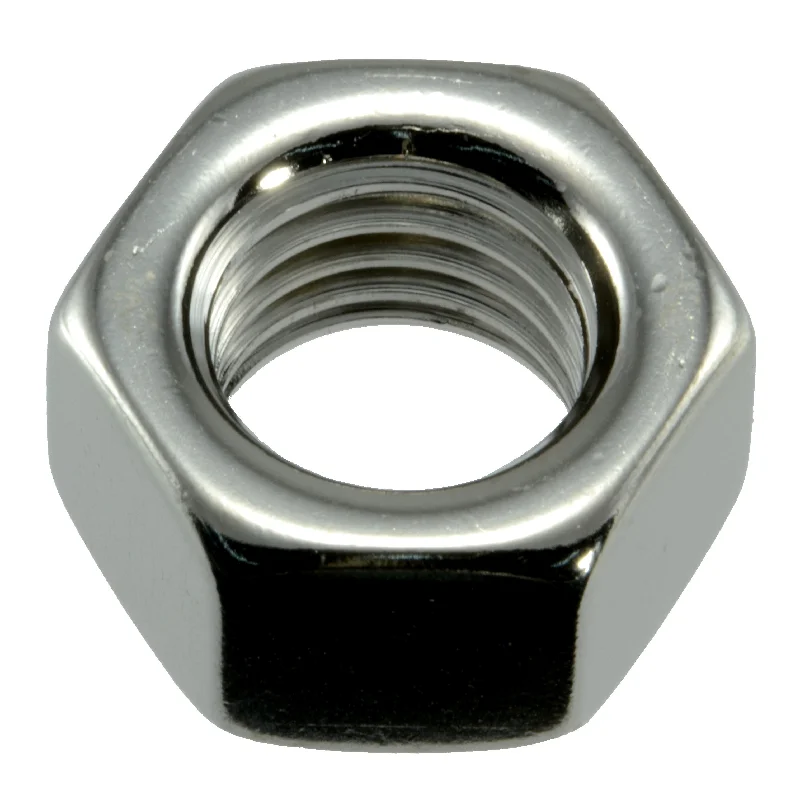 Nuts for Use with Bolts in Construction-5/8"-11 Polished 18-8 Stainless Steel Grade 5 Coarse Thread Hex Nuts