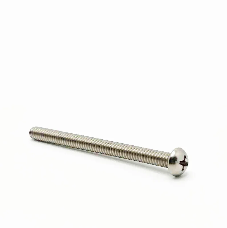 Screws for DIY Home Repairs-#10-24 x 2-1/2in UNC Stainless Steel Phillips Round Machine Screw