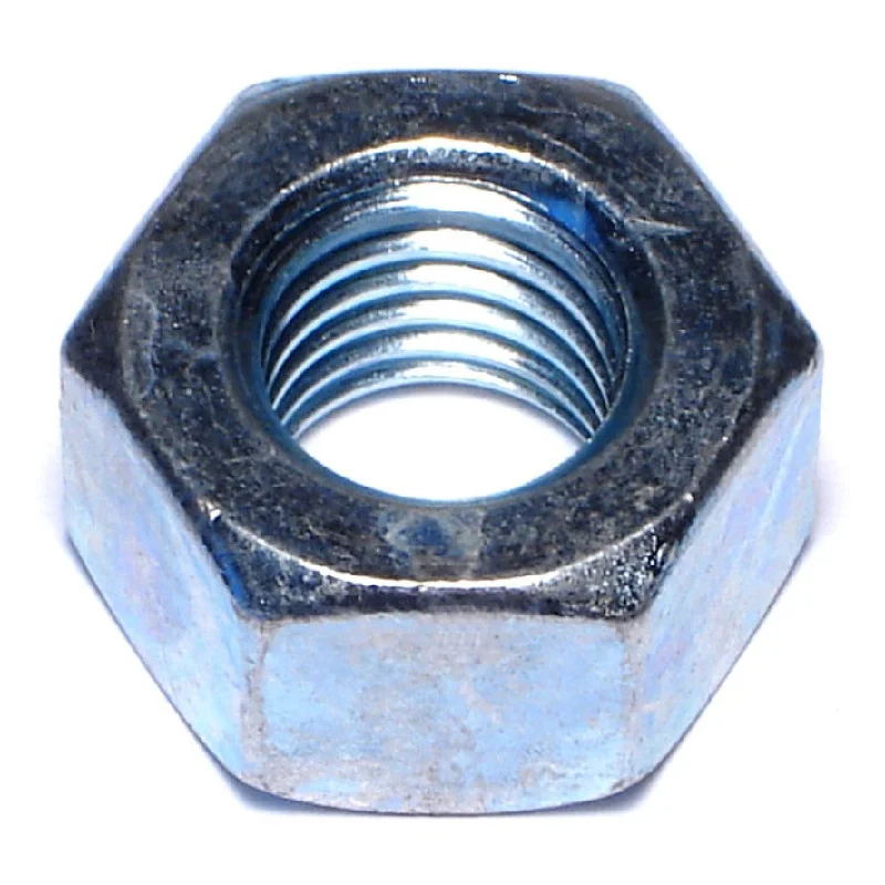 Nuts for Fixing Machinery and Heavy Parts-5/8"-11 Zinc Plated Grade 2 Steel Coarse Thread Heavy Hex Nuts (8 pcs.)