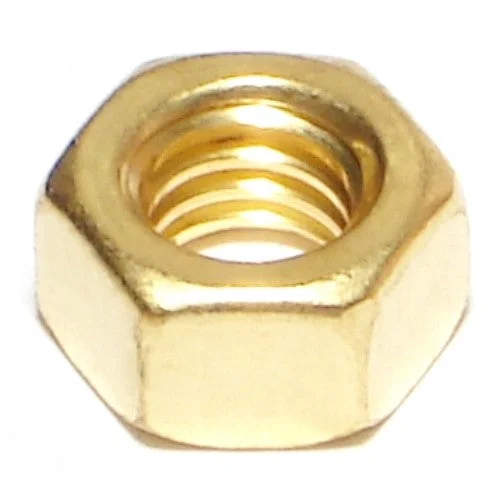 Nuts for Fixing Components in DIY Projects-5/16"-18 Brass Coarse Thread Finished Hex Nuts