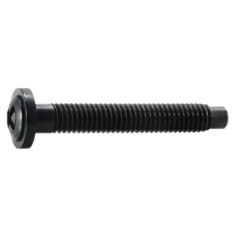 Bolts for Securing Plumbing Fixtures-3/8"-16 x 2-1/2" Black Nylon Plastic Coarse Thread Phillips Hex Bolts