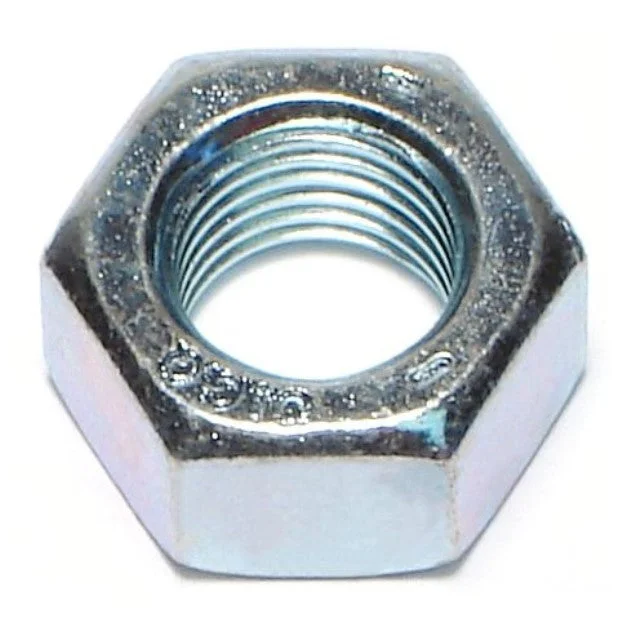 Nuts for Attaching Garage Equipment and Fixtures-7/16"-20 Zinc Plated Grade 5 Steel Fine Thread Hex Nuts