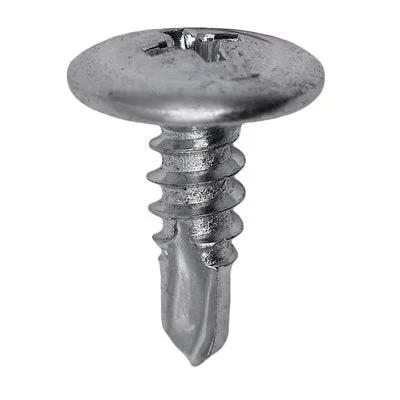 Screws for Bathroom and Kitchen Fittings-#8 x 1/2in Phillips Washer Head Tek Screw Zinc