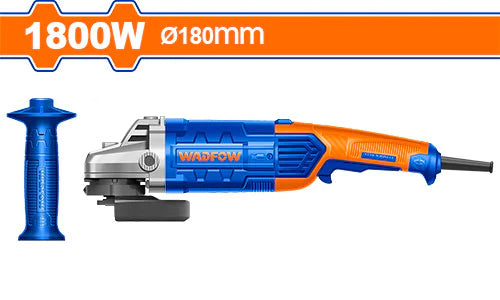 Compact Angle Grinder for Detailed Work-WADFOW Angle grinder 180mm 1800W WAG851801