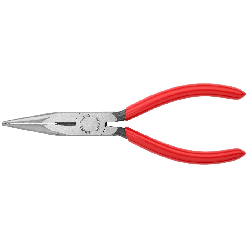 Precision Grip Pliers for Small Tasks-Knipex 25 01 160 SBA 6 1/4" Long Nose Pliers with Cutter